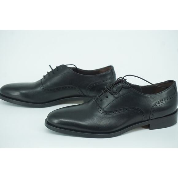 To Boot New York Lucern Leather Plain Toe Oxford Derby SZ 8 Black $395 main image 8